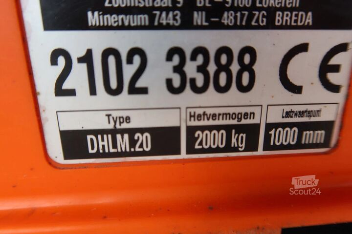  DAF CF 260 Bak+Klep Dhollandia 2000 kg