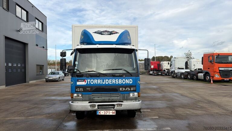 Gesloten bak DAF 45  ATI 150 (BELGIAN TRUCK / STEEL SUSP. / LAME...