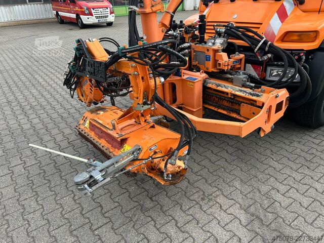 Speciale doeleinden vrachtwagen UNIMOG U 400 4x4 / Vario Pilot / Mulag / Mähausrüstung