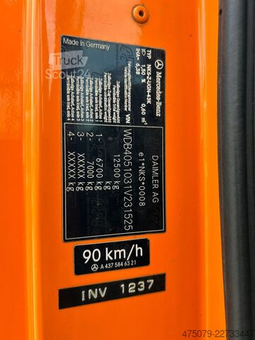 Speciale doeleinden vrachtwagen UNIMOG U 400 4x4 / Vario Pilot / Mulag / Mähausrüstung