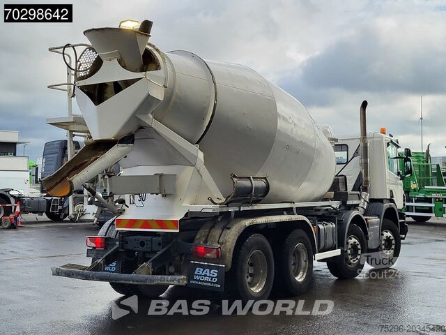 Frullatore Scania P410 8X4 9m3 Liebherr mixer Automatic Steelsusp...