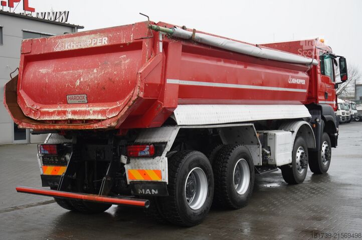 Tipper truck MAN TGS 41.480 8x8 E6 / KH-Kipper tipper