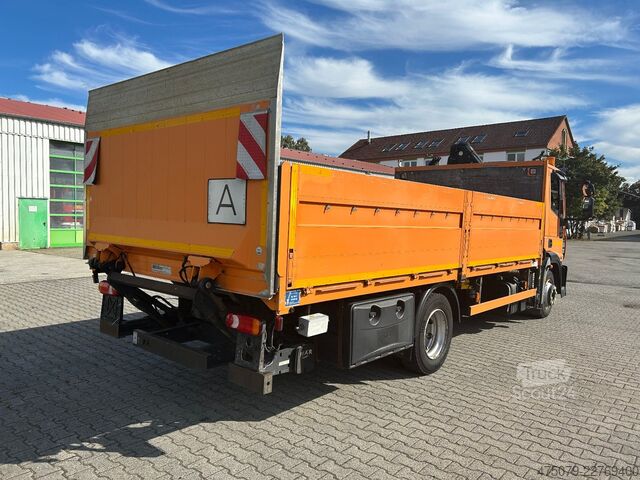 LKW mit Pritsche (offen) IVECO EuroCargo ML 120 E18 / Hiab 066 + Funk / LBW