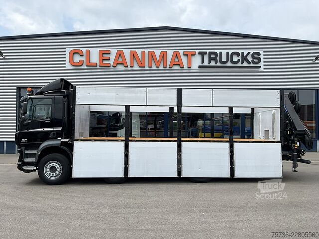 Самосвал с краном DAF FAX CF 480 Kipper met HMF 21 Tonmeter laadkraan