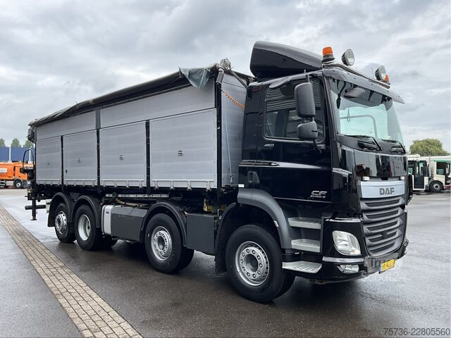 Самосвал с краном DAF FAX CF 480 Kipper met HMF 21 Tonmeter laadkraan