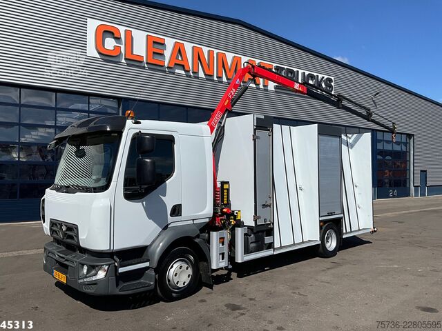 Vrachtwagen met kraan Renault D 220 Euro 6 Fassi 2,3 Tonmeter laadkraan Just ...