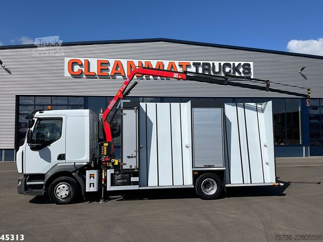 Vrachtwagen met kraan Renault D 220 Euro 6 Fassi 2,3 Tonmeter laadkraan Just ...