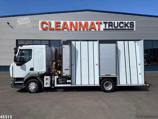 Vrachtwagen met kraan Renault D 220 Euro 6 Fassi 2,3 Tonmeter laadkraan Just ...