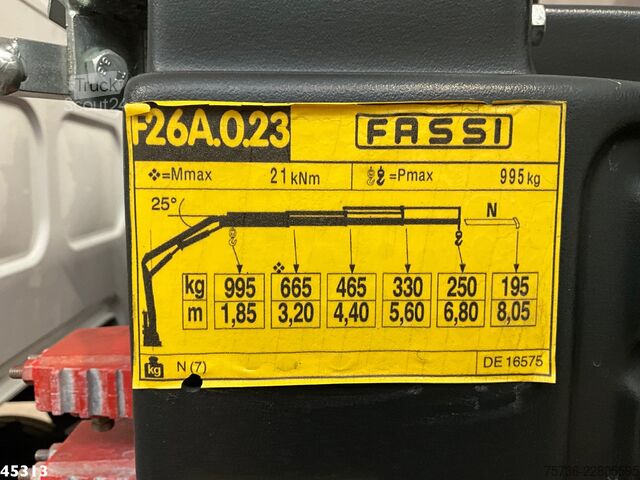 Vrachtwagen met kraan Renault D 220 Euro 6 Fassi 2,3 Tonmeter laadkraan Just ...