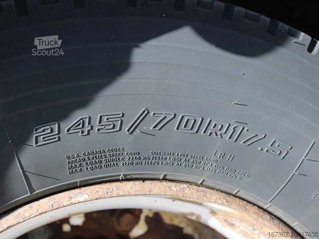 Бортовой грузовик с тентом DAF FA LF 45, EURO 5, PNEU 80% + TRAILER AGADOS