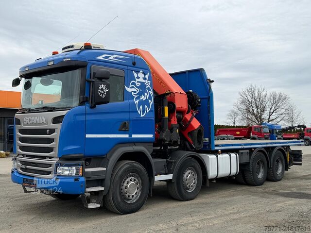 Flatbed Scania G450 8x4 EURO6 PLATFORMA Z HDS PK76002 EH