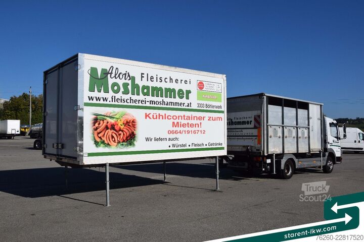 Prevoznik stoke MERCEDES-BENZ Atego 815 BDF-Viehaufbau + Kühlaufbau