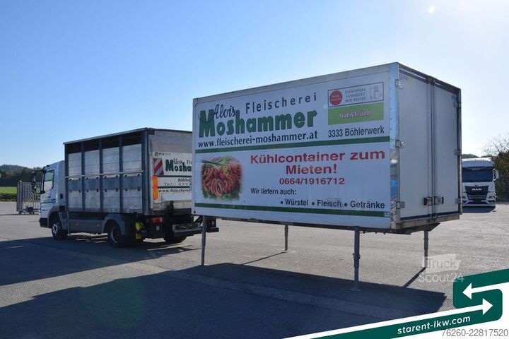 Prevoznik stoke MERCEDES-BENZ Atego 815 BDF-Viehaufbau + Kühlaufbau