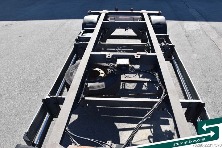 Anhänger Fahrgestell SCHMITZ CARGOBULL Lafette AWF 18, BDF Wechselrahmen, TÜV 02/2027