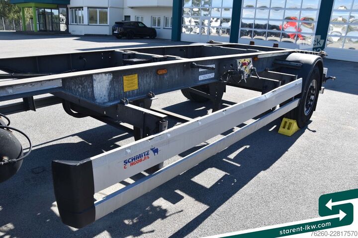 Anhänger Fahrgestell SCHMITZ CARGOBULL Lafette AWF 18, BDF Wechselrahmen, TÜV 02/2027