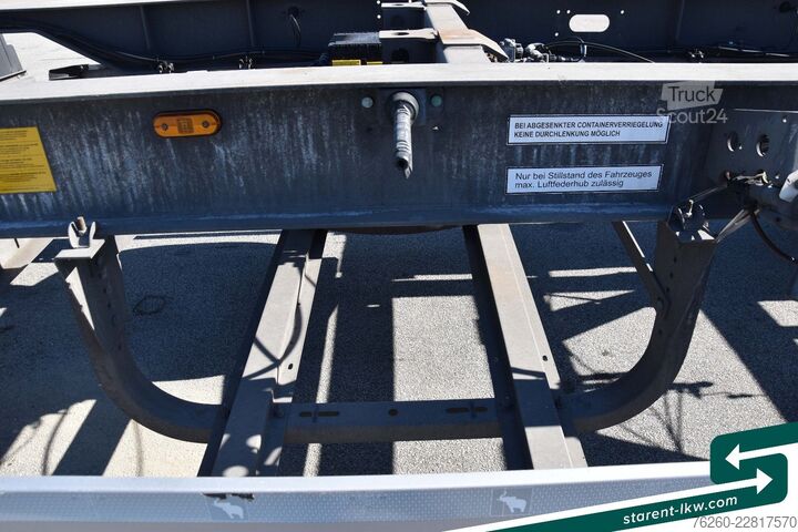 Anhänger Fahrgestell SCHMITZ CARGOBULL Lafette AWF 18, BDF Wechselrahmen, TÜV 02/2027