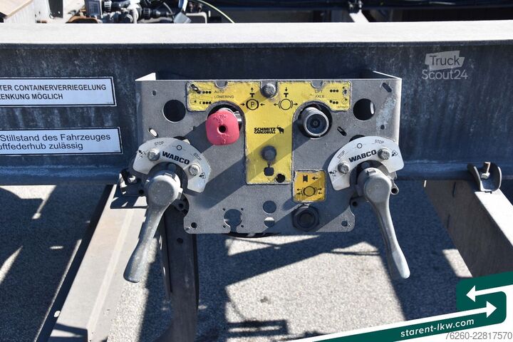 Anhänger Fahrgestell SCHMITZ CARGOBULL Lafette AWF 18, BDF Wechselrahmen, TÜV 02/2027