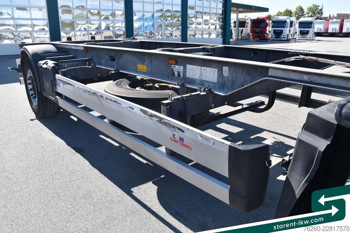 Anhänger Fahrgestell SCHMITZ CARGOBULL Lafette AWF 18, BDF Wechselrahmen, TÜV 02/2027