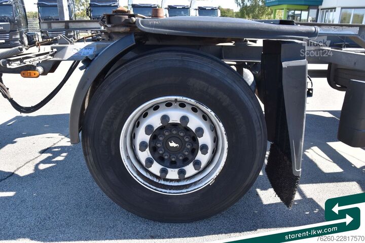 Anhänger Fahrgestell SCHMITZ CARGOBULL Lafette AWF 18, BDF Wechselrahmen, TÜV 02/2027