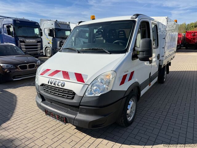 Pick-up pakettiauto IVECO Daily 29L13 Pritsche+Plane/DoKA 7-Sitze/AHK 3300