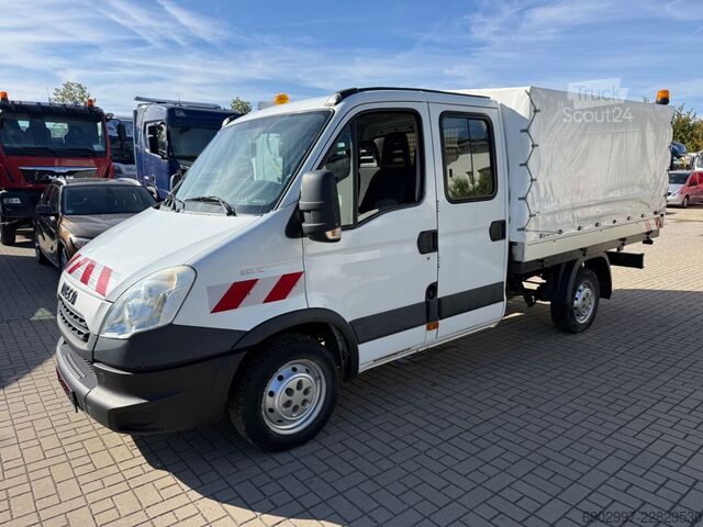 Pick-up pakettiauto IVECO Daily 29L13 Pritsche+Plane/DoKA 7-Sitze/AHK 3300