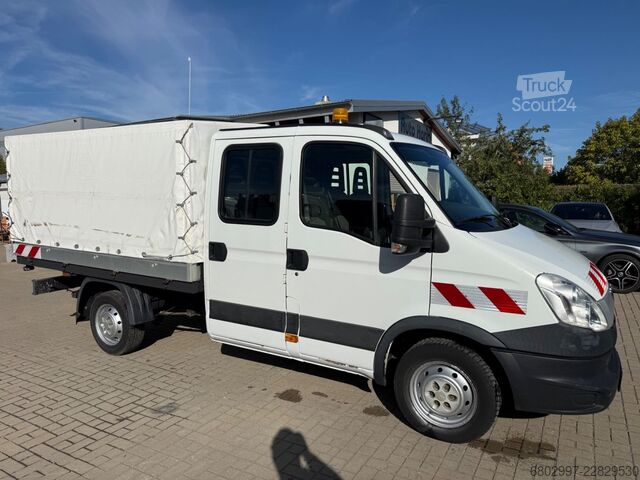 Pick-up pakettiauto IVECO Daily 29L13 Pritsche+Plane/DoKA 7-Sitze/AHK 3300