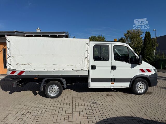 Pick-up pakettiauto IVECO Daily 29L13 Pritsche+Plane/DoKA 7-Sitze/AHK 3300