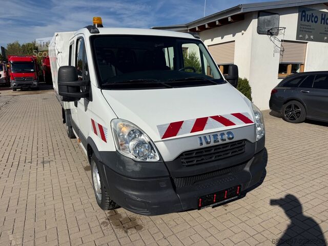 Verhollinen pakettiauto IVECO Daily 29L13 Pritsche+Plane/DoKA 7-Sitze/AHK 3300