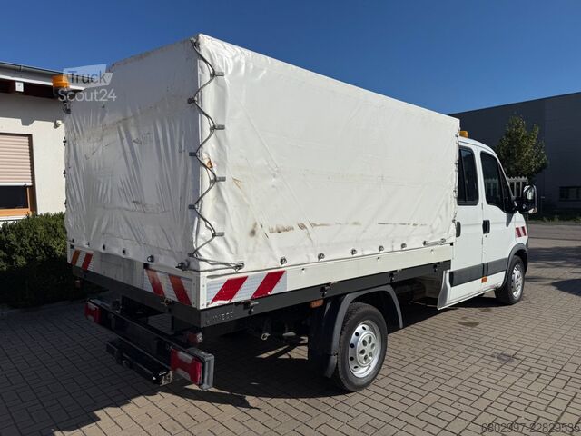 Verhollinen pakettiauto IVECO Daily 29L13 Pritsche+Plane/DoKA 7-Sitze/AHK 3300