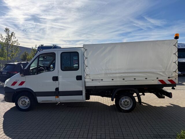 Verhollinen pakettiauto IVECO Daily 29L13 Pritsche+Plane/DoKA 7-Sitze/AHK 3300