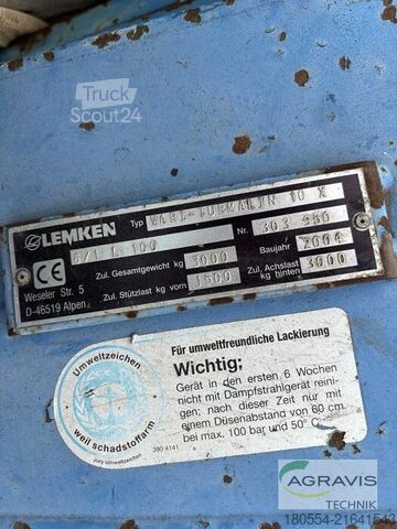 Charrue Lemken TURMALIN 10 X