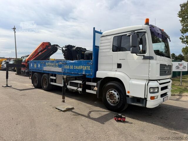 Krano sunkvežimis MAN TG 410 A 6x4 + CRANE PALFINGER PK 27000 D (5x) ...