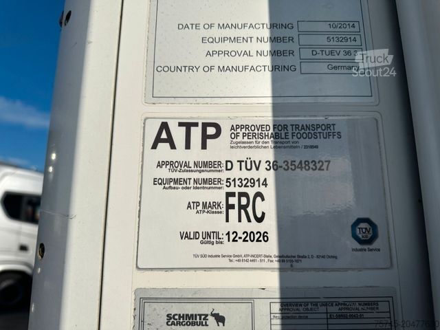Semi-remorque frigorifique SCHMITZ CARGOBULL SKO 24L * DOPPELSTOCK * LIFT * NUR 4.740H * ALU*