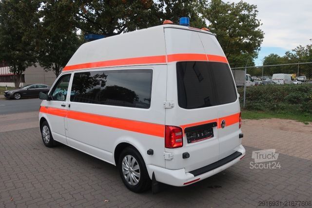 Brandweerwagen VOLKSWAGEN T6 KTW Hochdach lang 1. Hand/ SHZ / Fzg. Nr:A1