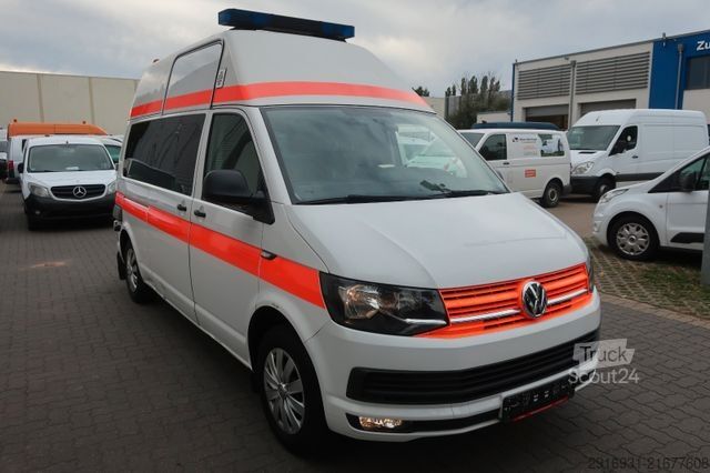 Brandweerwagen VOLKSWAGEN T6 KTW Hochdach lang 1. Hand/ SHZ / Fzg. Nr:A1