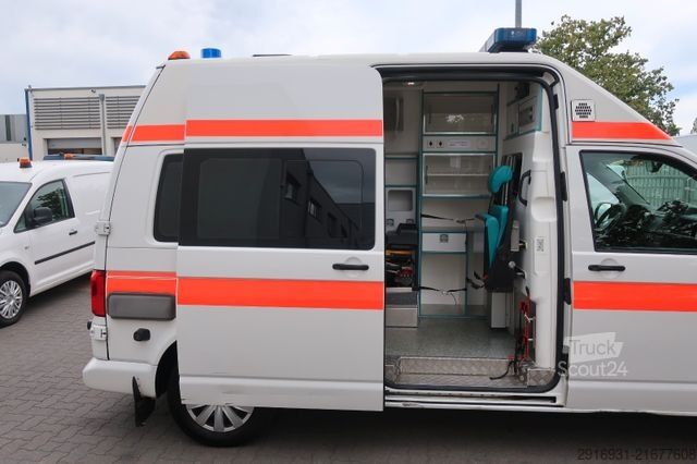 Brandweerwagen VOLKSWAGEN T6 KTW Hochdach lang 1. Hand/ SHZ / Fzg. Nr:A1