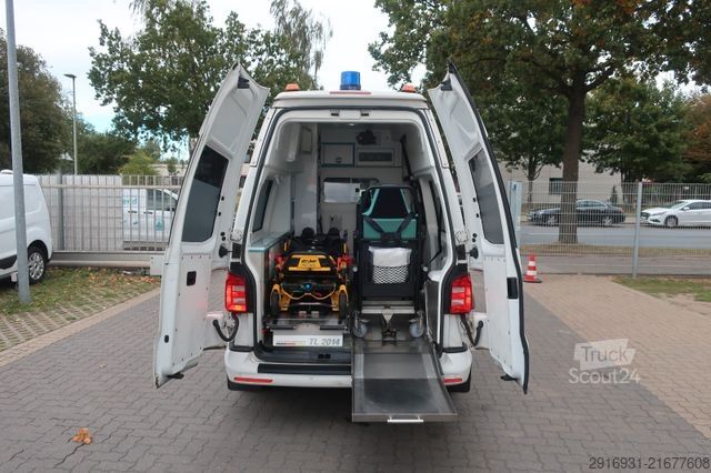 Brandweerwagen VOLKSWAGEN T6 KTW Hochdach lang 1. Hand/ SHZ / Fzg. Nr:A1