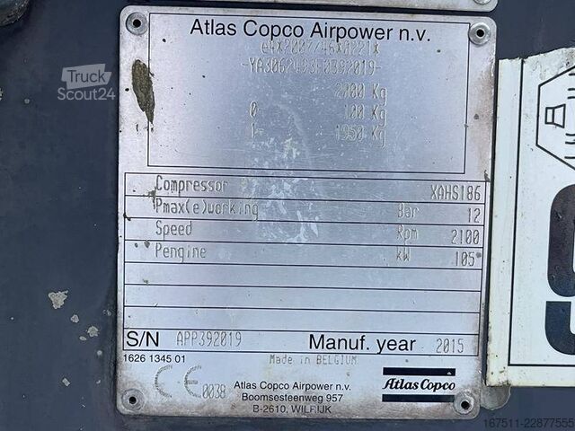Hűtőkompresszor Atlas Copco XAHS 186