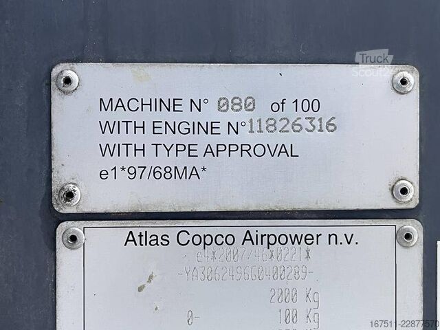 Hűtőkompresszor Atlas Copco XAHS 186