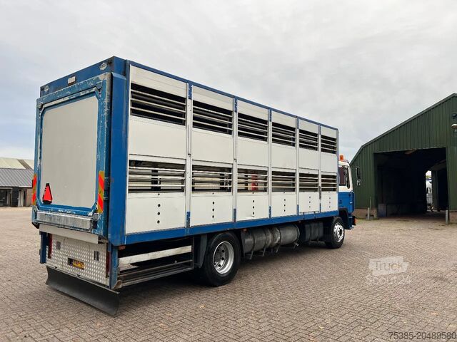 Cattle transport MAN 12.232 Landbouw veewagen 1/2 stock Weeglift