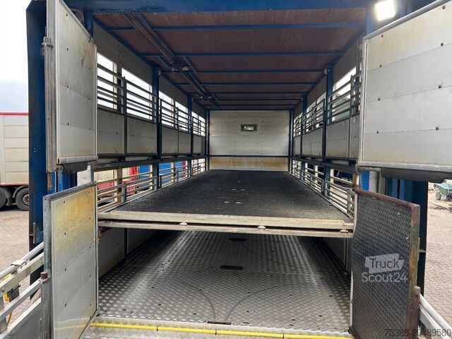 Cattle transport MAN 12.232 Landbouw veewagen 1/2 stock Weeglift