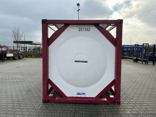 Tank konteyneri CIMC tankcontainers 20FT ISO /  25.040L / L4BN / T12 / steam heatin...