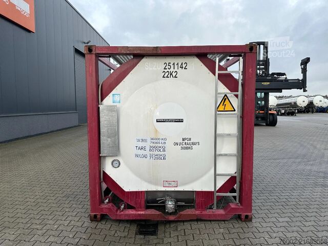 Tank konteyneri CIMC tankcontainers 20FT ISO /  25.040L / L4BN / T12 / steam heatin...