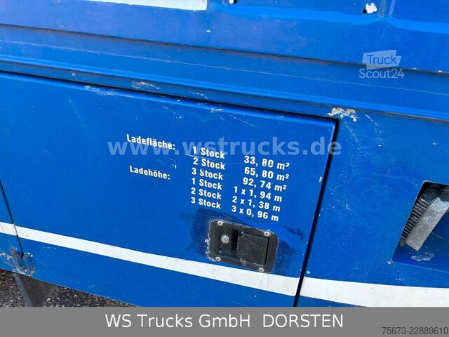 Ημιρυμουλκούμενο μεταφοράς ζώων Finkl 3 Stock Hubdach Typ 2  "Unfall"