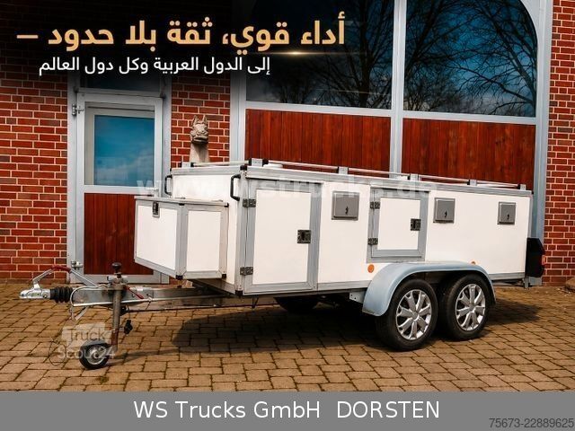 Ρυμουλκούμενο μεταφοράς αλόγων  Hundeanhänger 6 Hunde WT Metall