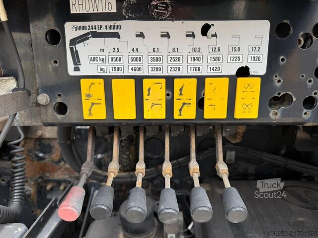 Containertransport (haakarmsysteem) MAN TGS 35.400 8x4 HOOKLIFT + CRANE HIAB 244 EP-4 H...