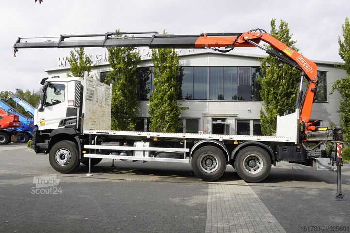 Platformă cu macara Renault C380 DTI 11 6x4 / Fassi F235A.0.24 E
