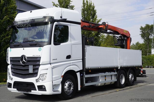 Platformă cu macara Mercedes-Benz Actros 2545 MP5 / 100 tho.km / Palfinger