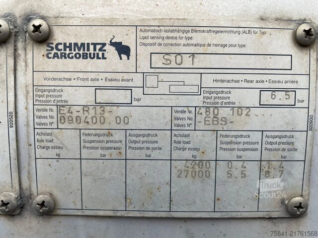 Ladepritsche Schmitz Cargobull S01