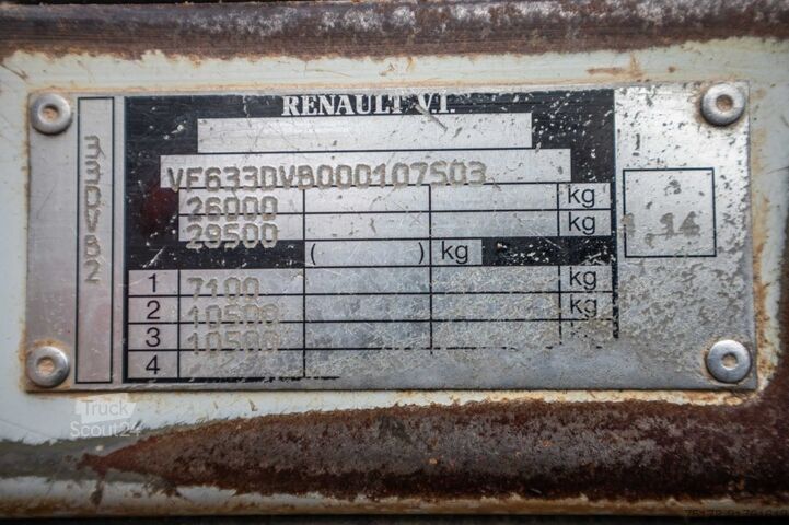 Camion-citerne RENAULT KERAX 370-6X4+16000L/5COMP